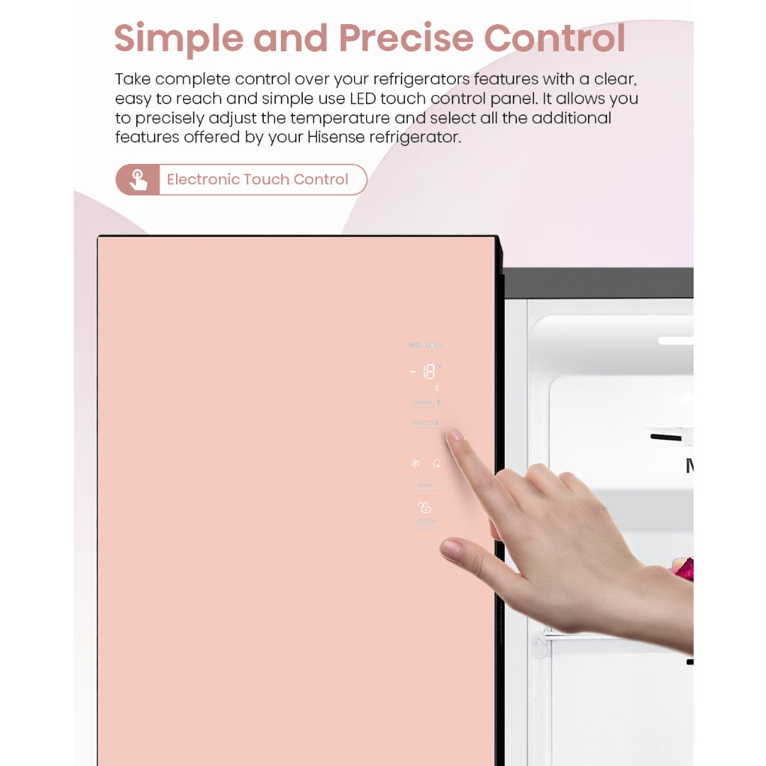 HISENSE 620L Side by Side Inverter Refrigerator RS688N4AW-PU | Deodorizing Filter | Electronic Touch Control | Led Lighting | Refrigerator with 3 Years Warranty