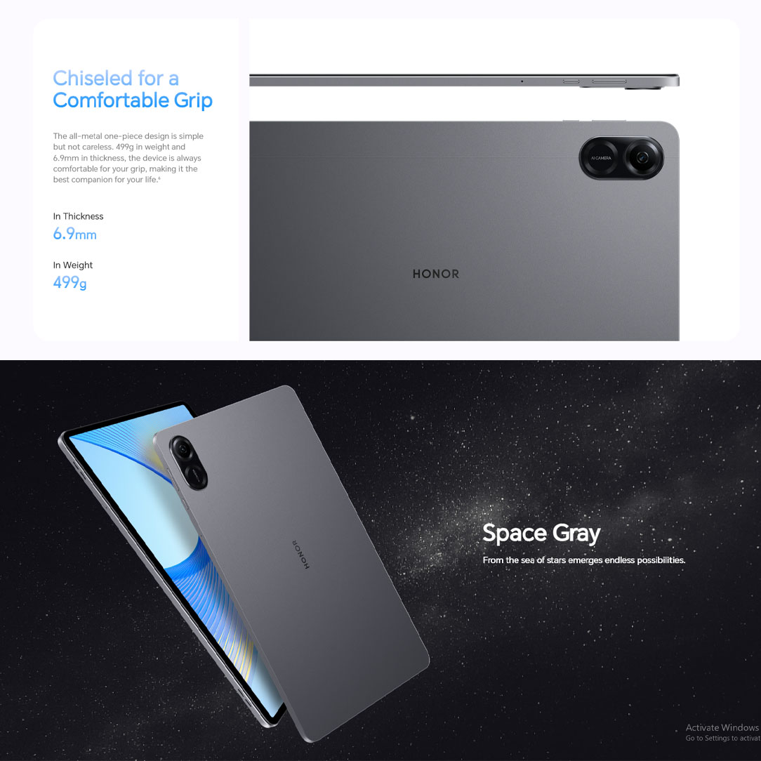 HONOR Pad X9 | 4GB+128GB | 11.5” Eye-Comfort Display | Qualcomm 6nm Snapdragon® 685 | Thin & Lightweight Body | 7250mAh Large battery | Tablet with 1 Year Warranty