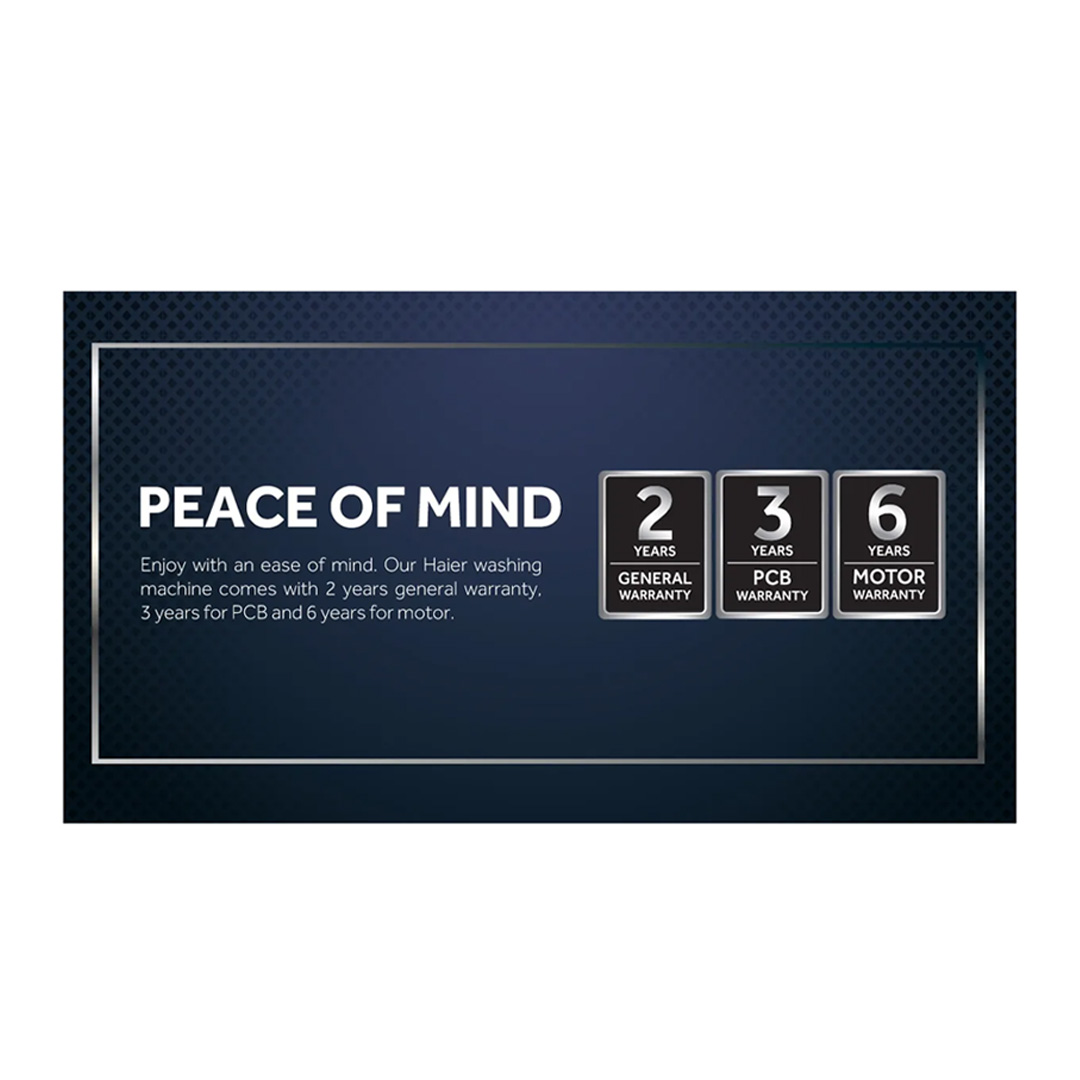 HAIER 9KG Top Load Magic Filter Washing Machines HWM90-M826 | Magic Filter x2 | Pillow Drum | Soft Close Tempered Glass | Hijab Mode | Washing Machine with 2 Year Warranty