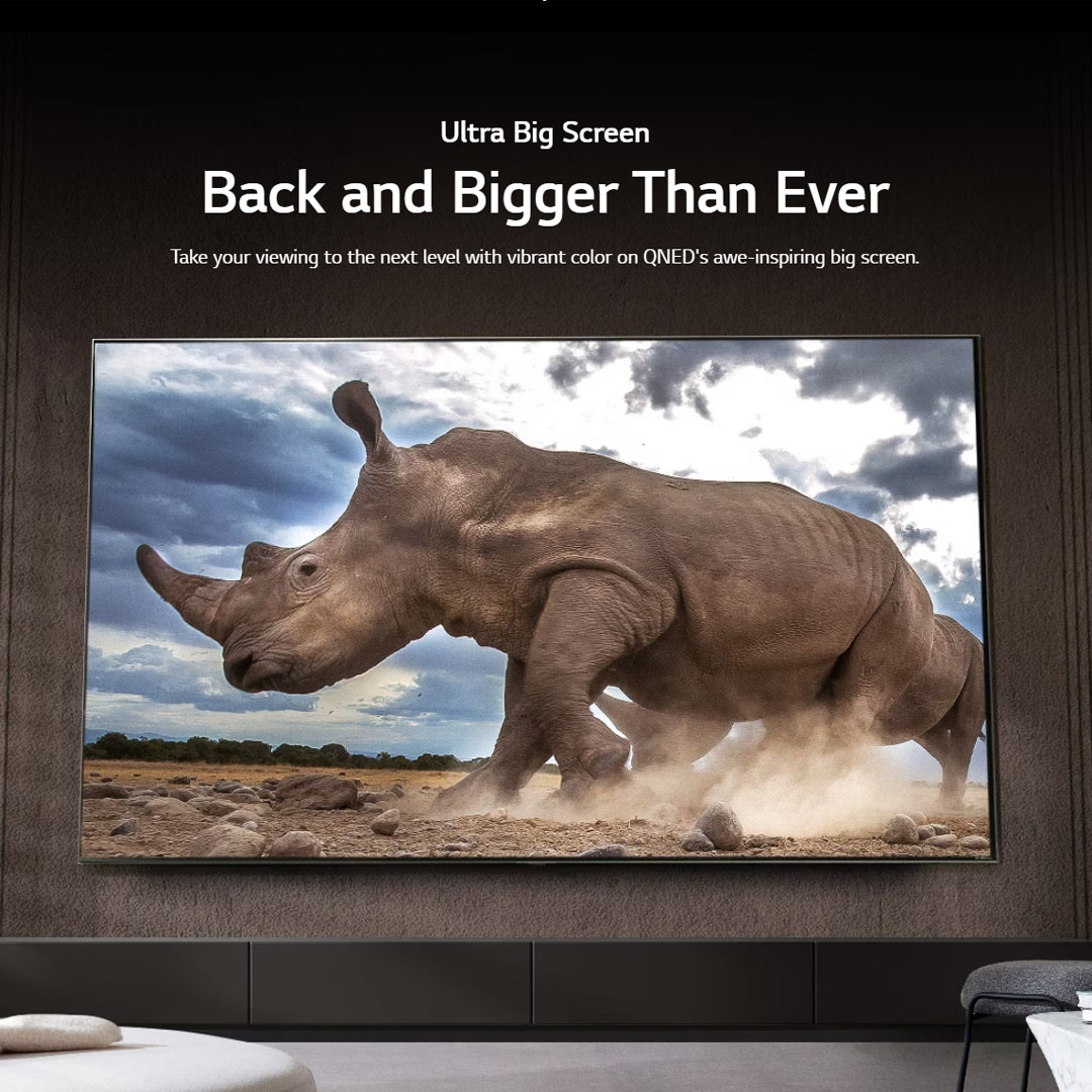 LG 86" 4K Smart TV with AI ThinQ 86QNED86SRA | α7 AI Processor 4K Gen6 | HDR10 | webOS 23 | HDMI | USB | Smart TV with 2 Year Warranty