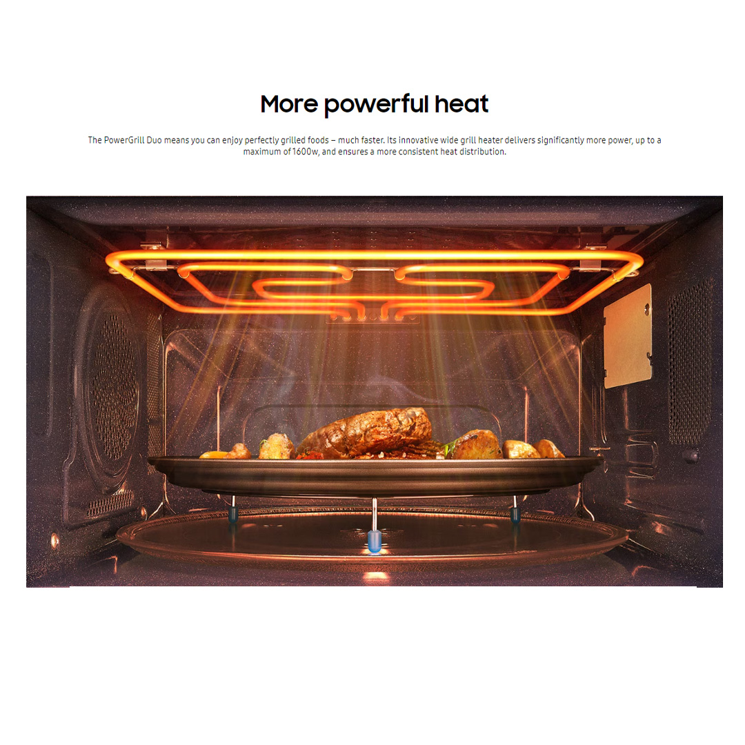 SAMSUNG 35L Convection Microwaves Oven with HotBlast MC35R8088LC/SM | Full Glass Touch | Ceramic Enamel Interior | Preheat | Keep Warm | Eco Mode | Microwaves Oven with 1 Year Warranty