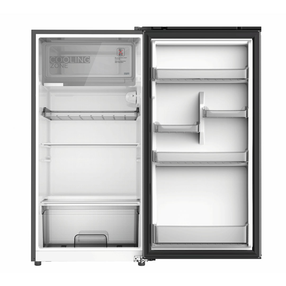 Midea 163L Single Door Refrigerator MDRD229FGD42-MY |  Larger Storage Compartment | Easy to Defrost without Oddor | Plastic Tray | Handle Cap | Temperature Control Position | Handle Cap | Freezer Compartment | Refrigerator with 1 Year Warranty