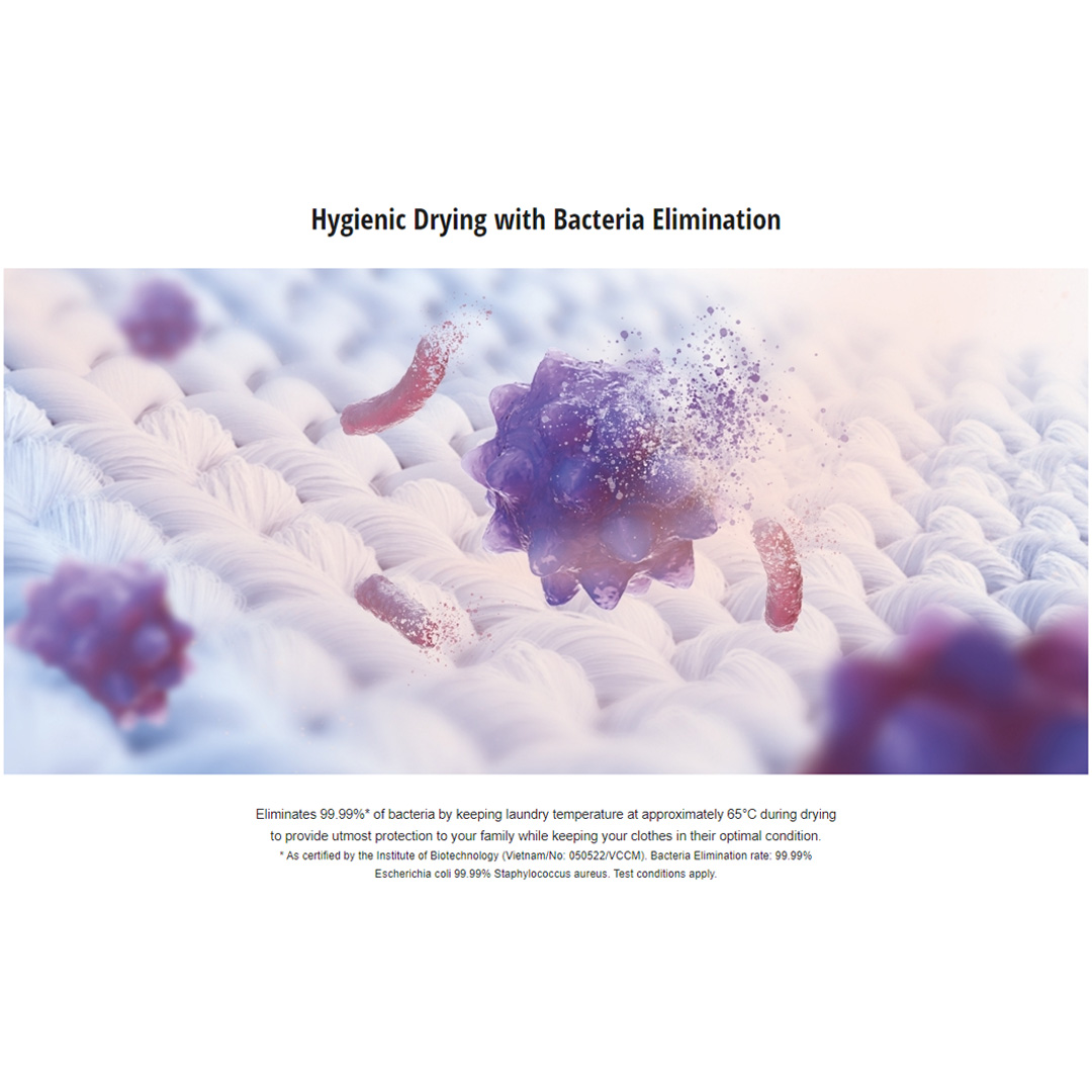 Panasonic 10KG/6KG Front Load 3Di Inverter Washer Dryer NA-S106FR1BM | Easy Drying Modes to Save Time | Gentle Drying for Longer-Lasting Clothes | Hygienic Drying with Bacteria Elimination | Washer Dryer With 1 Year Warranty