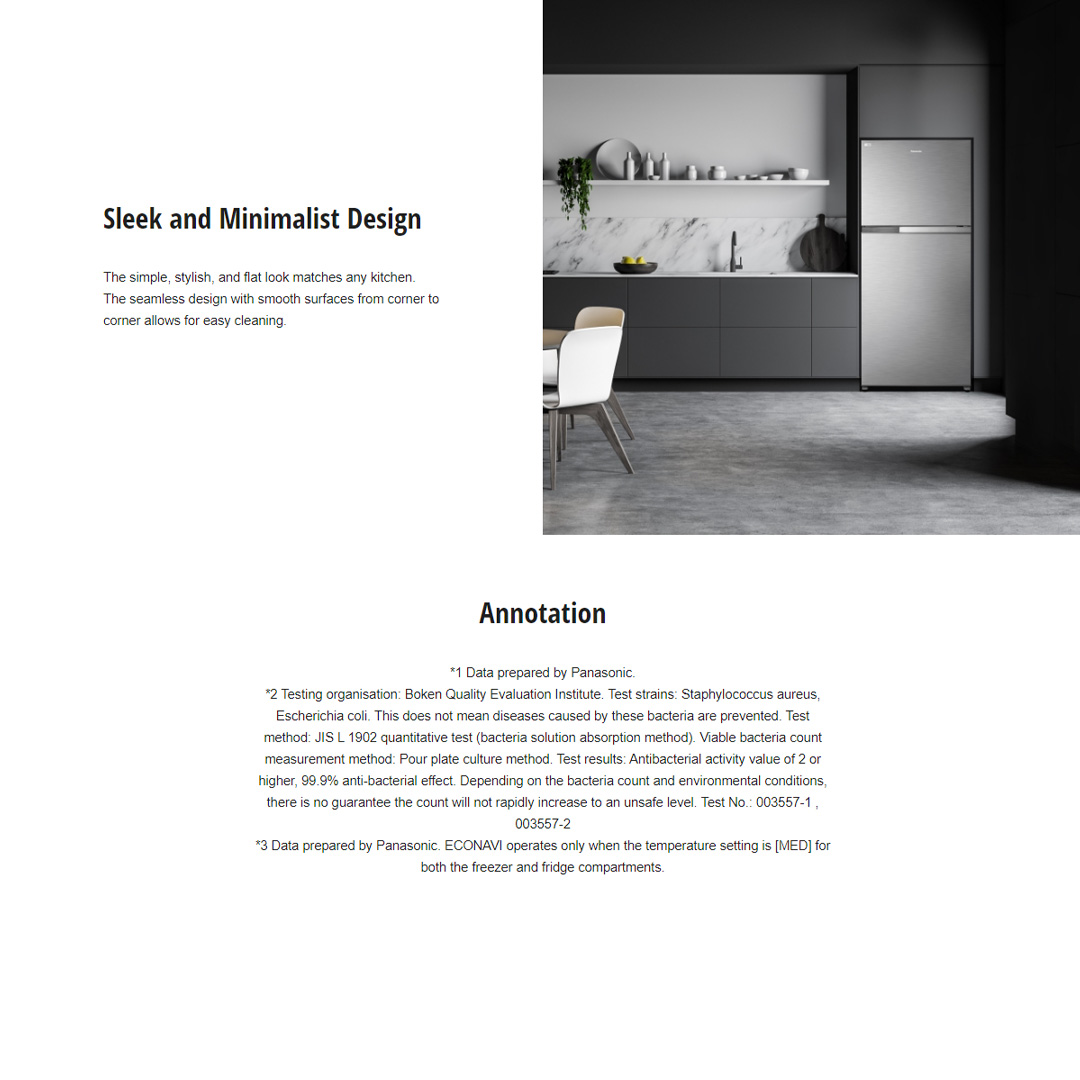 Panasonic 610L 2 Doors Top Mount Inverter Refrigerator with AI ECONAVI NR-TZ601BPKM | Eat Healthier with Fresh,Clean Storage | Clean Air for Your Food | Enjoy the Extra-Cold Delight | Bigger Freezer for the Whole Family | Refrigerator With 1 Year Warranty