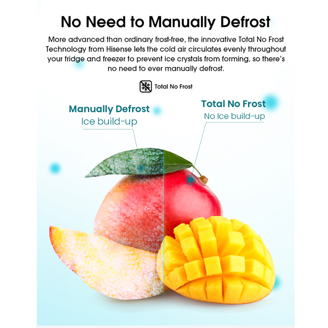 HISENSE 320L 2 Doors Top Mount Durable Inverter Refrigerator RT328N4ABN | Multi Air Flow | Deodorizing Filter | Durable Inverter | LED Lighting | Fresh Zone | Refrigerator with 3 Year Warranty