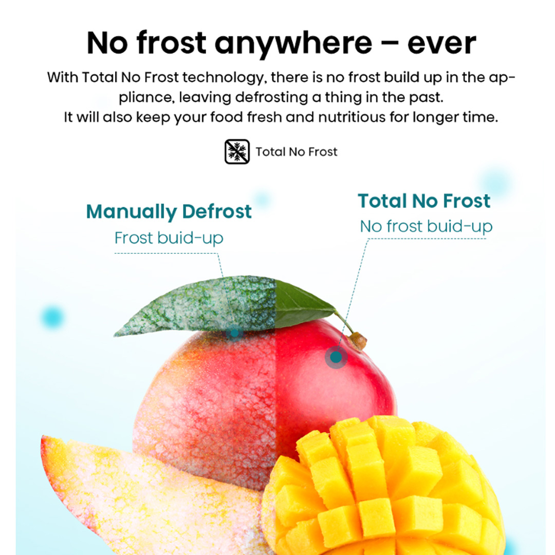 HISENSE 700L 2 Doors Top Mount Durable Inverter Refrigerator RT749N4ABVI | Digital Touch Control | Dual LED Lighting | Super Freeze | Fresh Zone | Multi-Air Flow | Magnetic Door Switch | Refrigerator with 3 Year Warranty