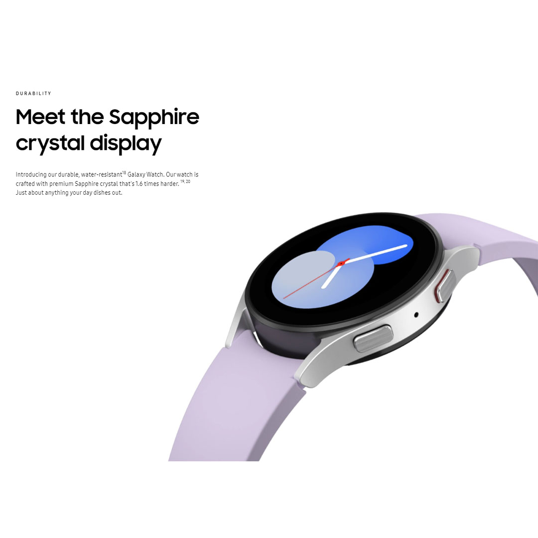 SAMSUNG Galaxy Watch5 Bluetooth 40mm | 3-in-1 Samsung BioActive Sensor | 5ATM+IP68 Water Resistant | Sleep Tracking | Smart Watch With 1 Year Warranty