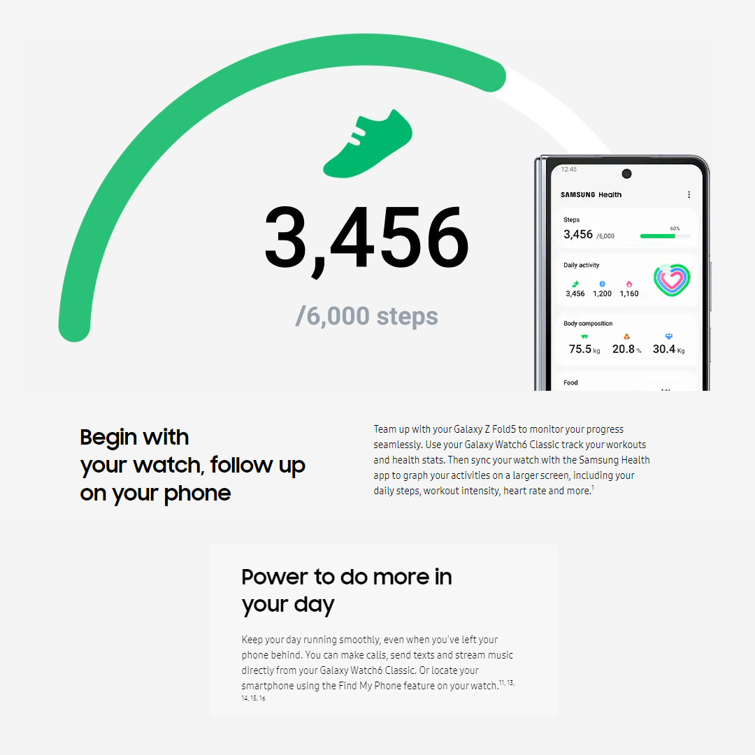 SAMSUNG Galaxy Watch6 Classic Bluetooth 43mm / 47mm | Sapphire Crystal | Fast Charge | Infrared Temperature Sensor | Sleep Tracking | Bluetooth v5.3 | Smart Watch with 1 Years Warranty