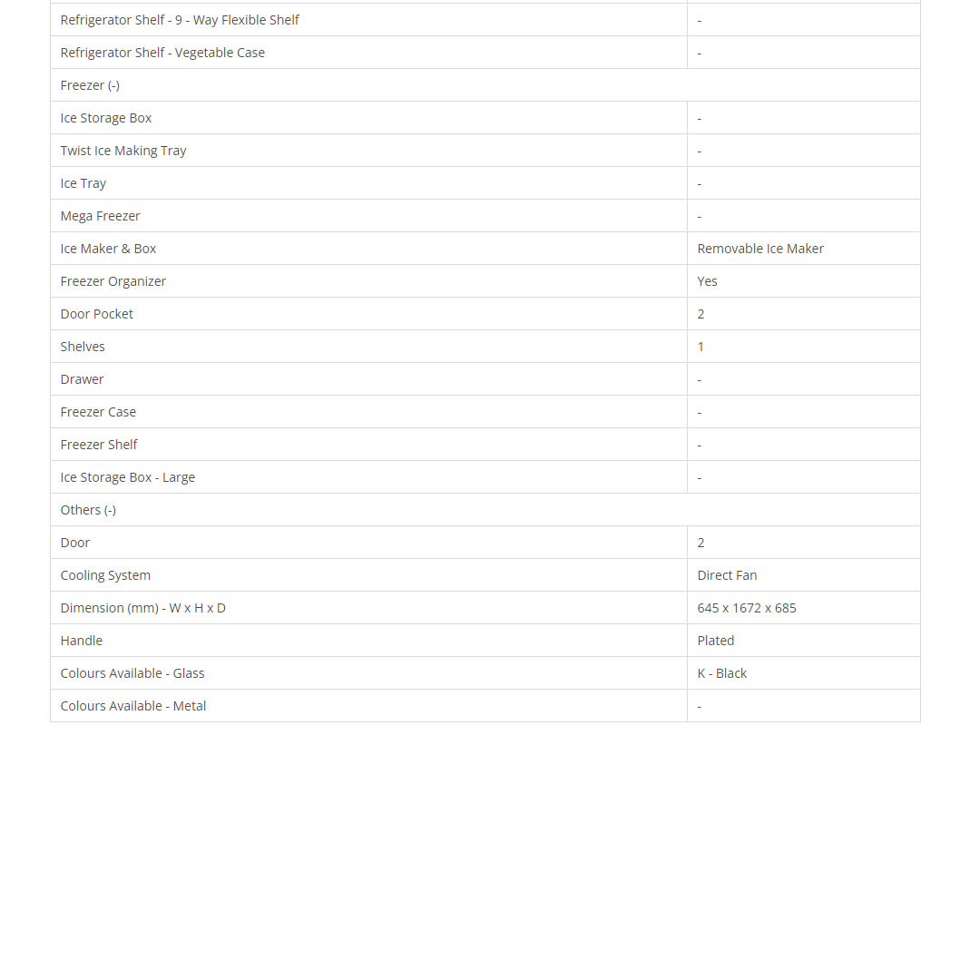 SHARP 440L 2 Doors Top Mount J-Tech Inverter Pelican Refrigerator SJP498GK |  J-Tech Inverter Technology | Internal Temperature Control | Extra Cool | Express Freezing | Child Lock | Door Alarm | Ice Maker | Refrigerator with 1 Year Warranty