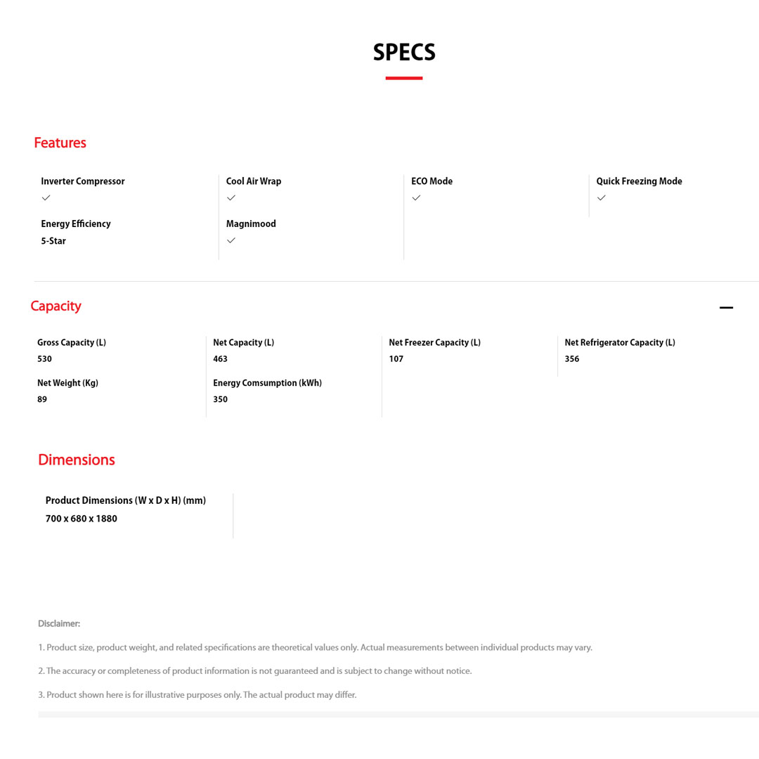 TOSHIBA 530L 2 Doors Inverter Refrigerator GR-RT624WE-PMY(37) | AirFALL Cooling | Origin Inverter | Humidity Control | Refrigerator with 1 Year General & 12 Year Compressor Warranty