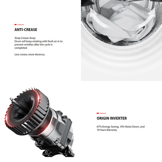 Toshiba 9KG Heat Pump Inverter Tumble Dryer TD-BK100GHM(SK) | Heat Pump | Smart Control | Drying Cycle Auto Set | Sensedry | Hygiene | UV Sanitize | Anti-Crease | Stack | Tumbler Dryer 1 Year General & 10 Year Motor Warranty