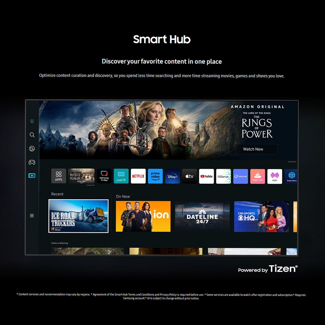 SAMSUNG 58" 4K UHD Smart TV UA58CU7000KXXM | Smart Hub | SmartThings | PurColor | Web Browser | HDMI | USB | Smart TV with 2 Year Warranty