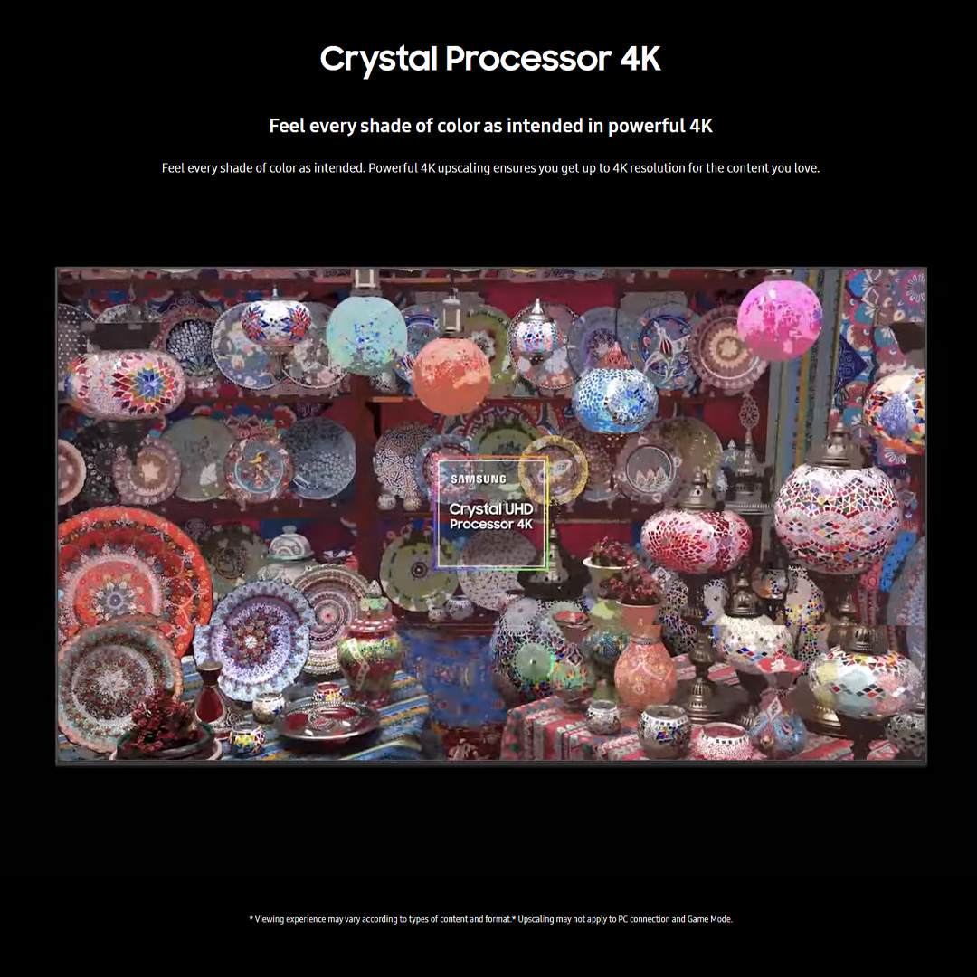 SAMSUNG 50" 4K UHD Smart TV UA50CU8000KXXM | AirSlim | Smart Hub | Web Browser | SmartThings | Smart TV with 2 Year Warranty