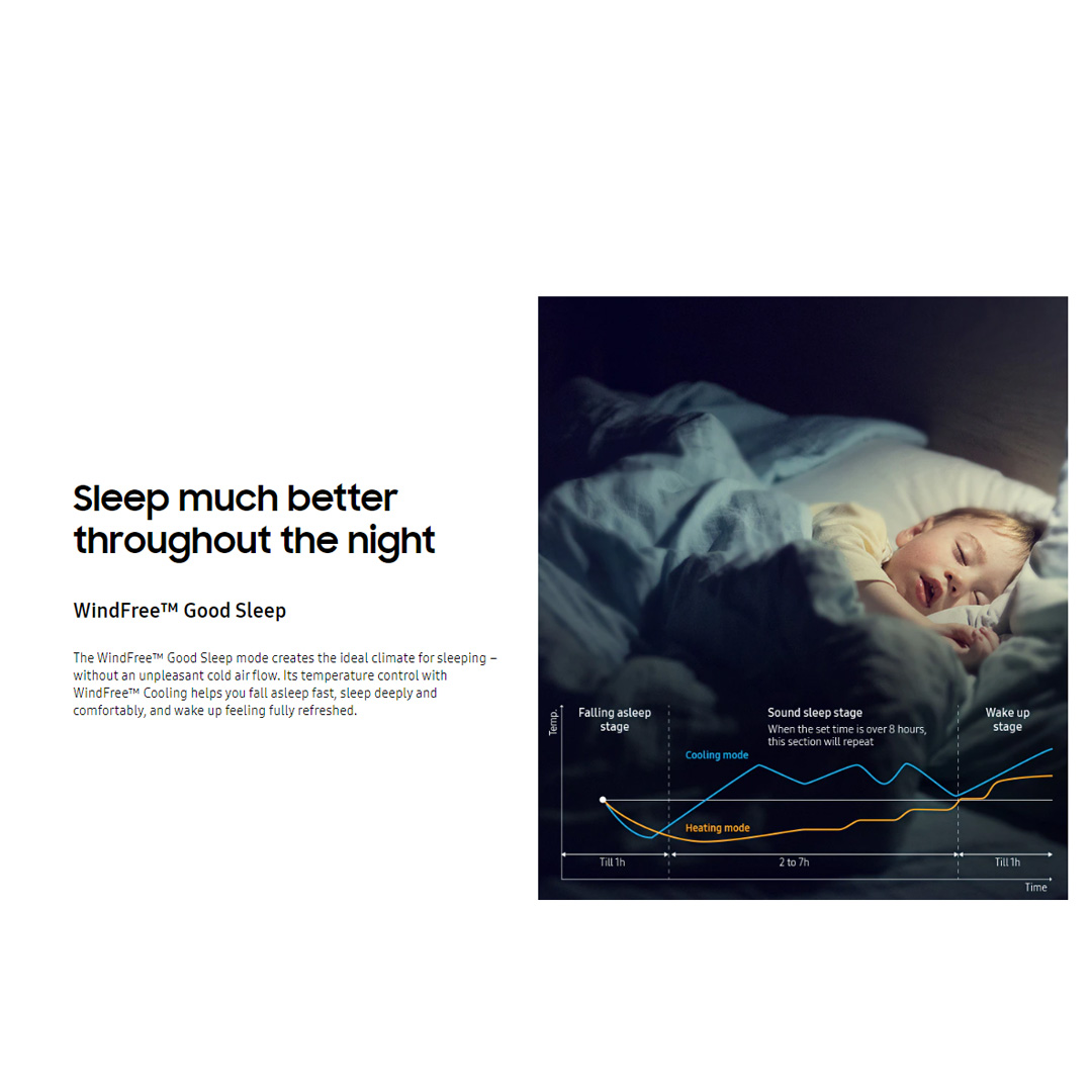 SAMSUNG 2.5HP R32 Digital Inverter Wind Free Premium Plus Wall Mount Air Conditioner AR24BYEAAWKNME/AR24BYEAAWKXME | WindFree Cooling | AI Auto Cooling | Fast Cooling | Auto Clean | 4Way Swing | Triple Protection | Air Conditioner with 1 Year Warranty