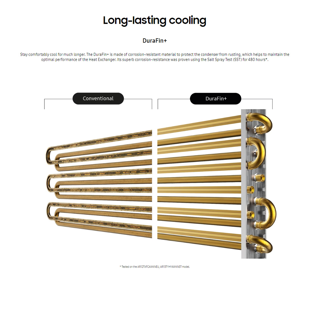 SAMSUNG 2.5HP R32 S-Essential Non-Inverter Wall Mount Air Conditioner AR24TGHQABUNME/AR24TGHQABUXME | S-Essential | HD Filter | Fast Cooling | DuraFin+ | Energy Saving | Auto Swing | Air Conditioner with 1 Year Warranty