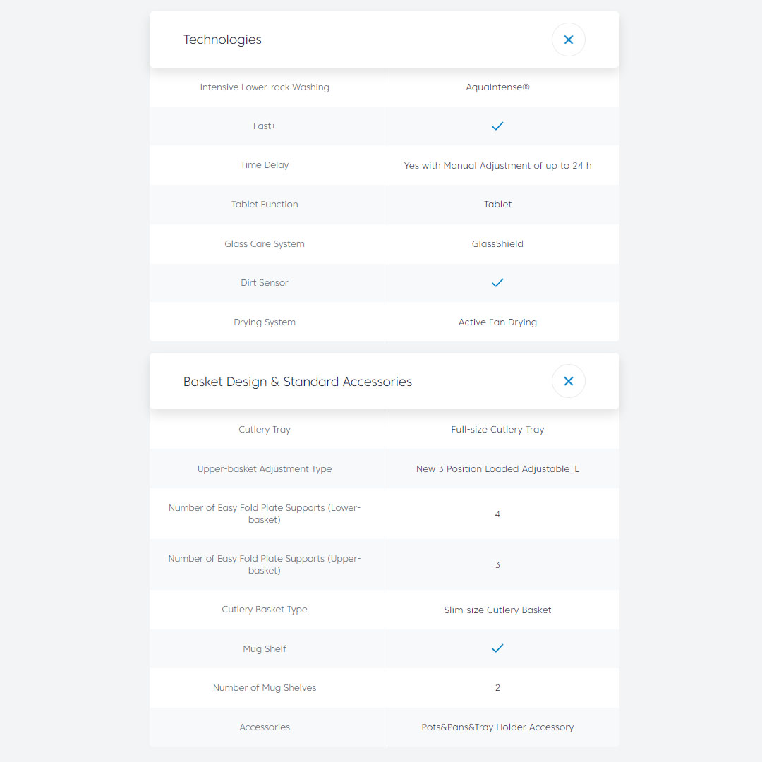 Beko 15 Place Settings Free Standing ProSmart Inverter Dishwasher BDFN26520QX | ProSmart Inverter Motor | 6 Number of Programmes | Sliding Detergent Dispenser | Dish Washer with 2 Year Warranty