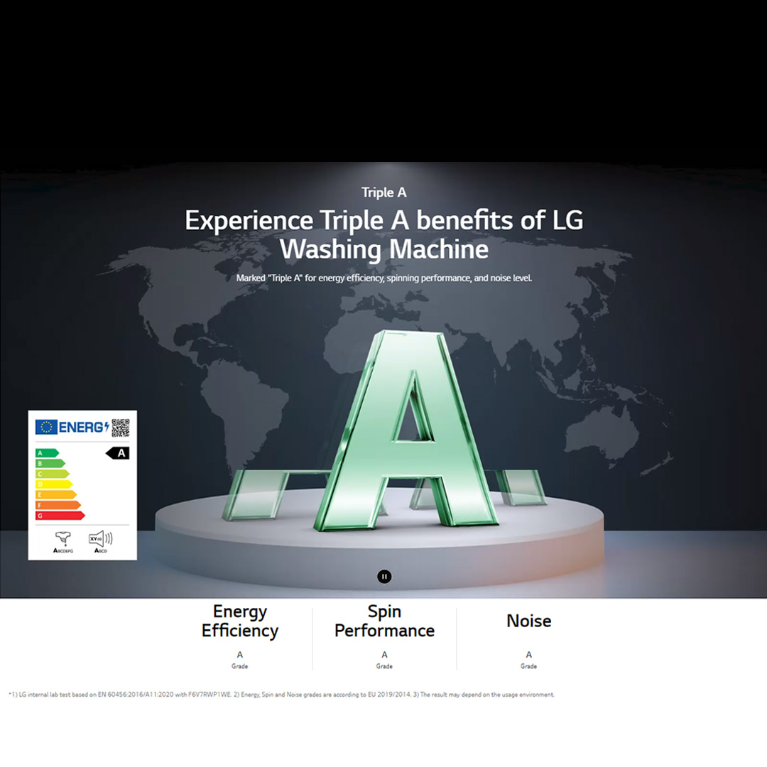 LG 13KG/8KG Front Load Washer Dryer with AI Direct Drive FV1413H2BA | Steam+™ | TurboWash™ | 360 eZDispense™ | Washer Dryer with 1 Year Warranty