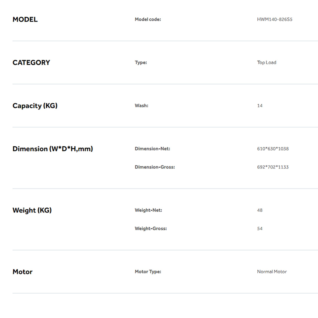 HAIER 14KG Top Load Washing Machines HWM140-826S5 | Hijab Mode | Pillow Drum | Dispenser | Glass Top Lid | ABT Pulsator | Auto Restart | Free Closing Door | Washing Machine with  2 Year Warranty