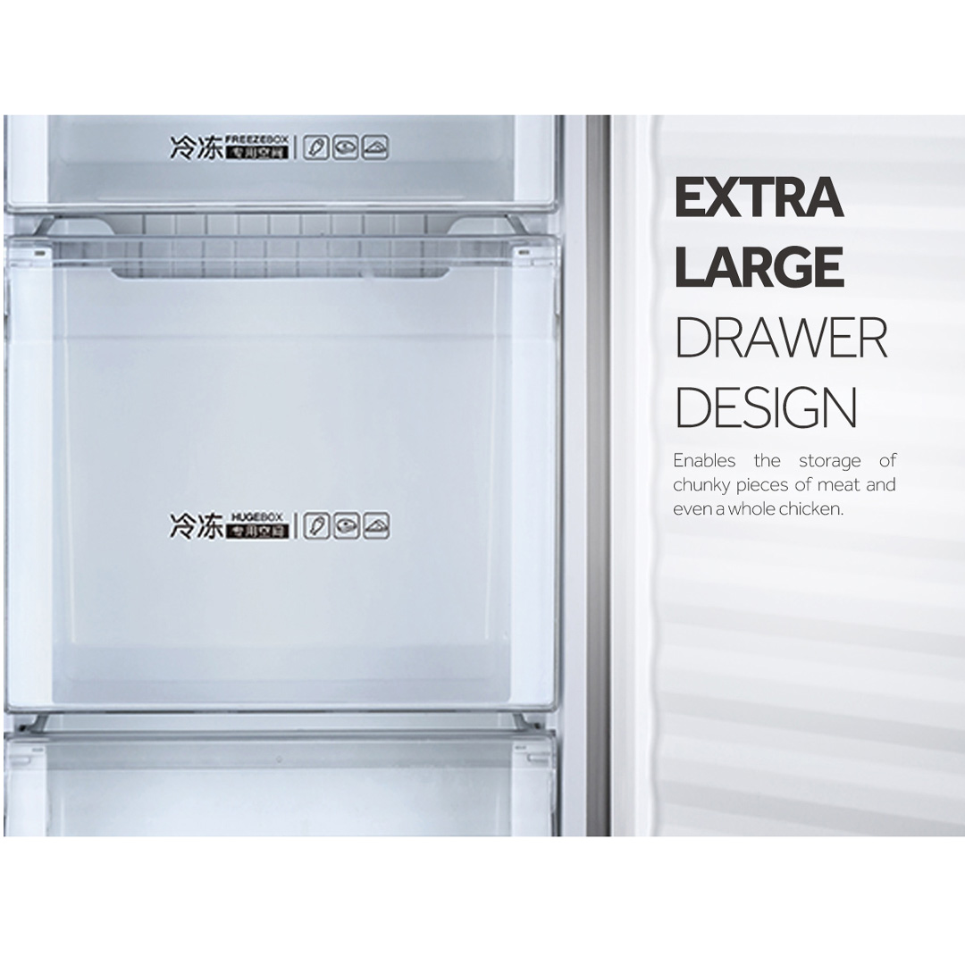 HAIER 168L Upright Freezer BD-168WL | Intelligent IC Control | Digital Touch Control | High Efficiency Compressor | Refrigerator With 2 Years Warranty