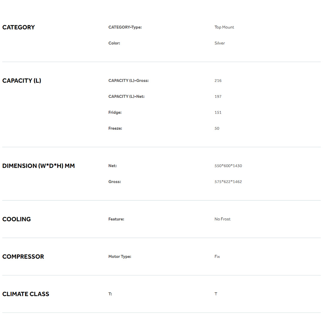 HAIER 216L/238L  2 Doors Top Mount Refrigerator HRF-238H/HRF-239H| Non-Inverter | Interior LED Delight | No Frost | Refrigerator with 2 Year Warranty