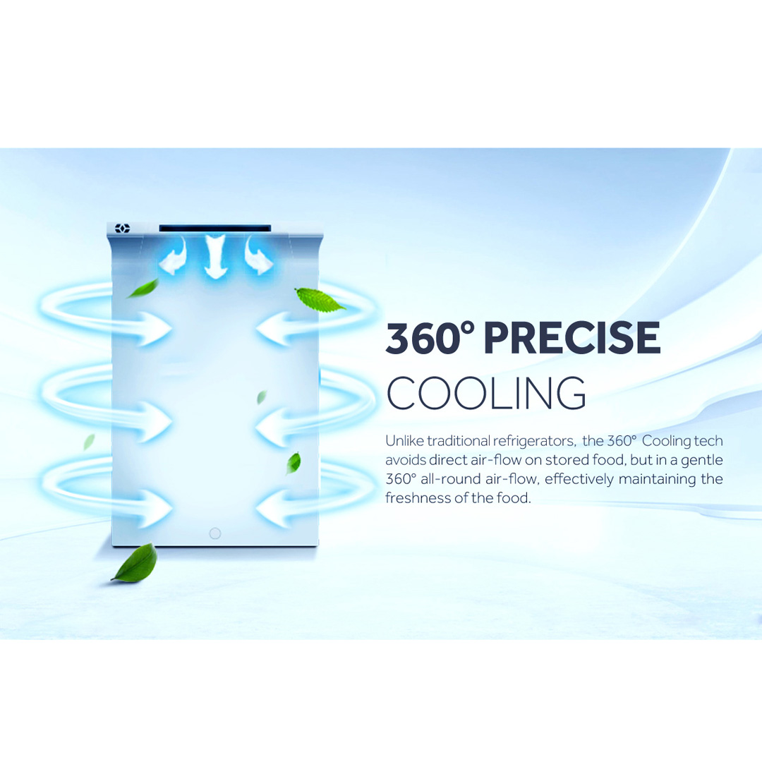 HAIER 340L 2 Doors Top Mount Twin Inverter Refrigerator HRF-389IHG | No Frost | LED Controller | Door Pocket | Ice Maker | Humidity Control | Vegetable Box | Refrigerators with 2 Year Warranty