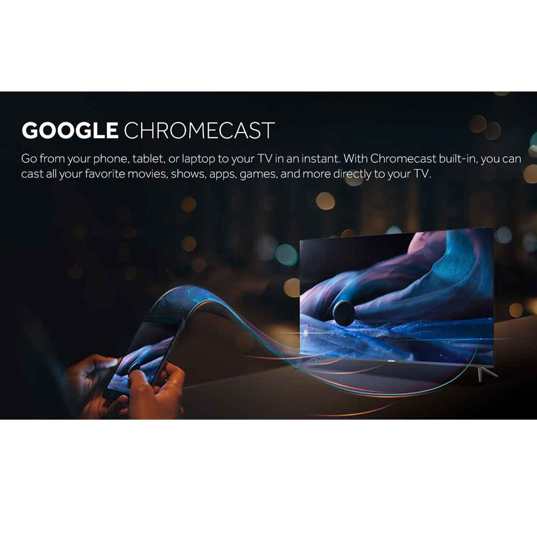 HAIER 43" FHD Android TV H43K66FG PLUS | 4K UHD Resolution | Built in Chromecast | YouTube | Netflix |  Google Playstore | Android TV with 2 Year Warranty