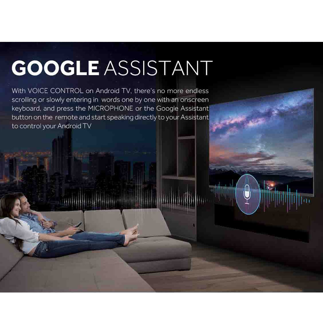 HAIER 75" 4K UHD Android LED TV H75S5UG PLUS | Youtube | Netflix | 4K UHD Resolution | Built in Chromecast | Mobile Remote Control |  Android LED TV with 2 Year Warranty