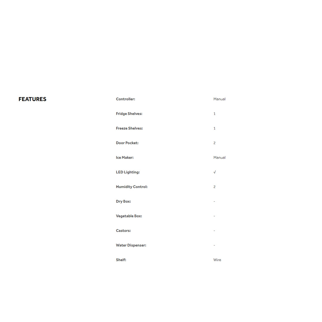 HAIER 48L Minibar HR-60H | Low Energy Consumption | LED Lighting | Direct Cooling | Minibar with 2 Year Warranty