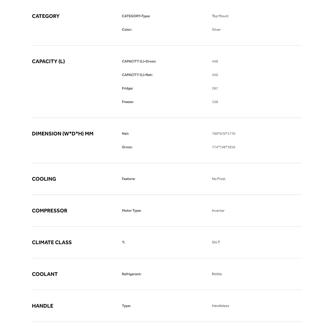 HAIER 448L 2 Doors Top Mount DC Inverter Refrigerator HRF-IV498H | DC Inverter Technology | Stainless Steel Handle | LED Lighting | Ice Maker | Humidity Control | Refrigerator with 2 Year Warranty