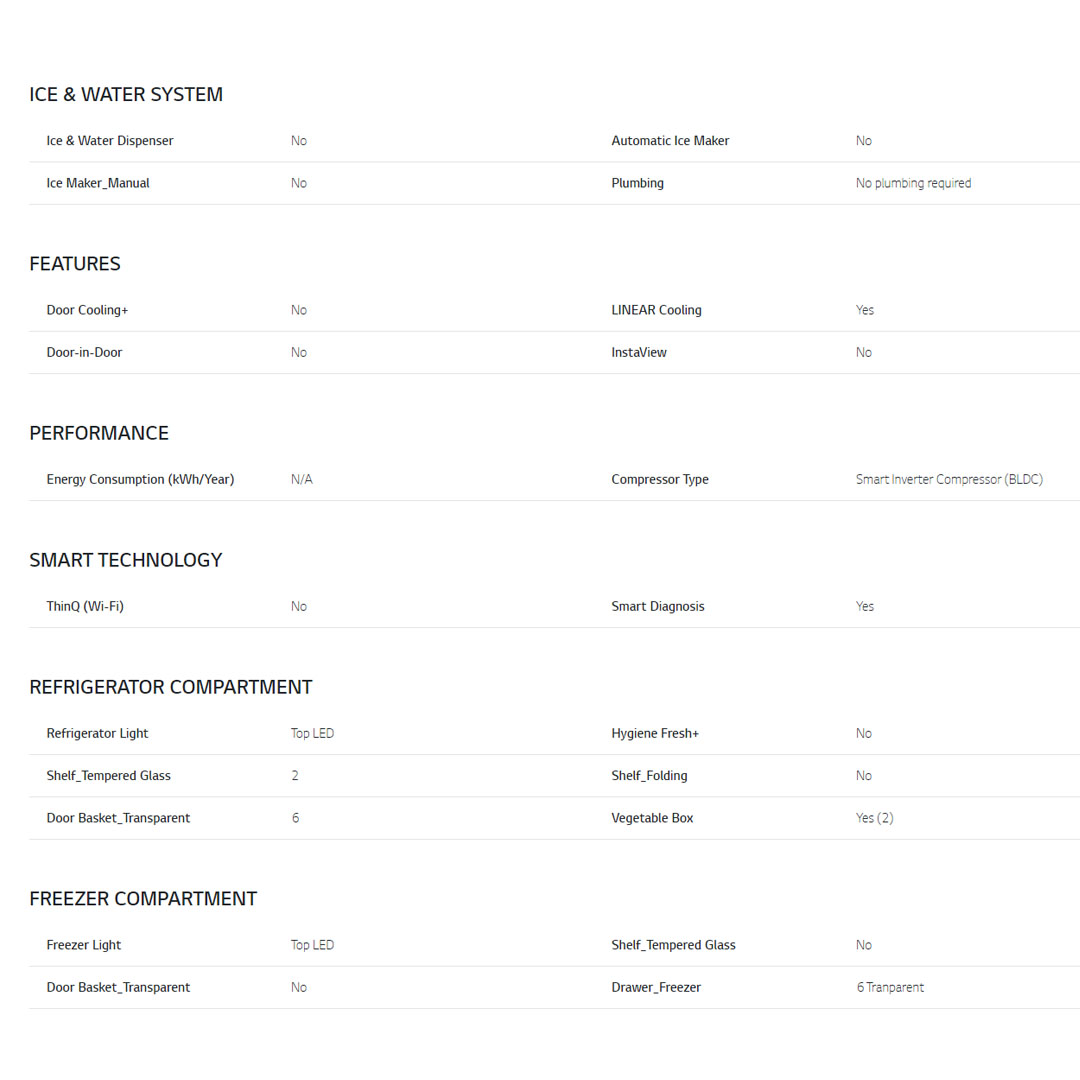 LG 530L Multi Doors Smart Inverter Refrigerator GC-B22FTQVB | LINEAR Cooling™ | Soft LED Panel Lighting | Fresh Zone | Refrigerator with 1 Year Warranty