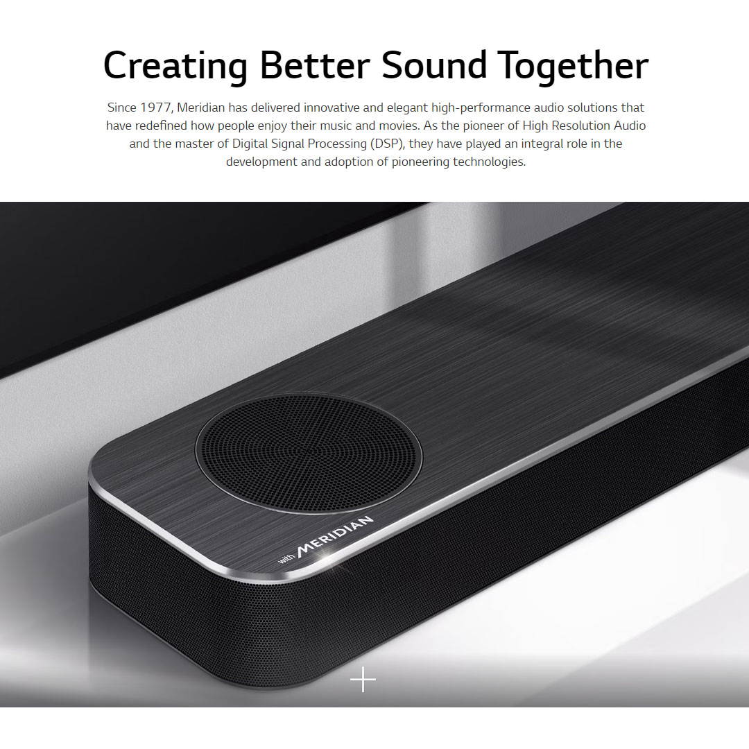 LG 440W Sound Bar with Dolby Atmos & DTS Virtual:X SP8A | AI Sound Pro | Dolby ATMOS | Meridian | Sound Bar with 1 Year Warranty