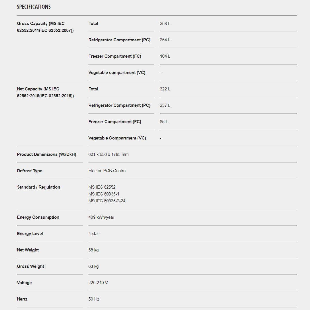 Panasonic 358L 2 Doors Top Mount Inverter Refrigerator with AI ECONAVI  NR-BC360XS | Prime Fresh+ Keeps Food Fresh with Faster Soft Freezing | Cook Healthy Meals Every Day with Prime Fresh+ | Anti-bacterial Effect | Refrigerator With 1 Year Warranty