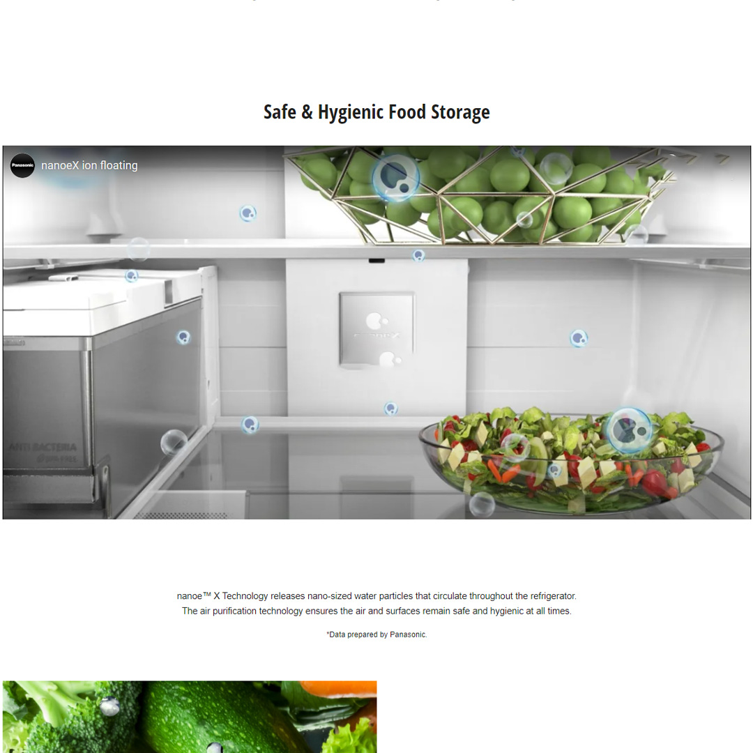 Panasonic 495L 2 Doors Bottom Mount Inverter Refrigerator with AI ECONAVI NR-BW530XMMM | Rapid Freezing | 7 Days Freshness for Fish & Meat | Easy&Healthy - Home-cooked Meals Anytime | Safe&Hygienic Food Storage | Refrigerator With 1 Year Warranty