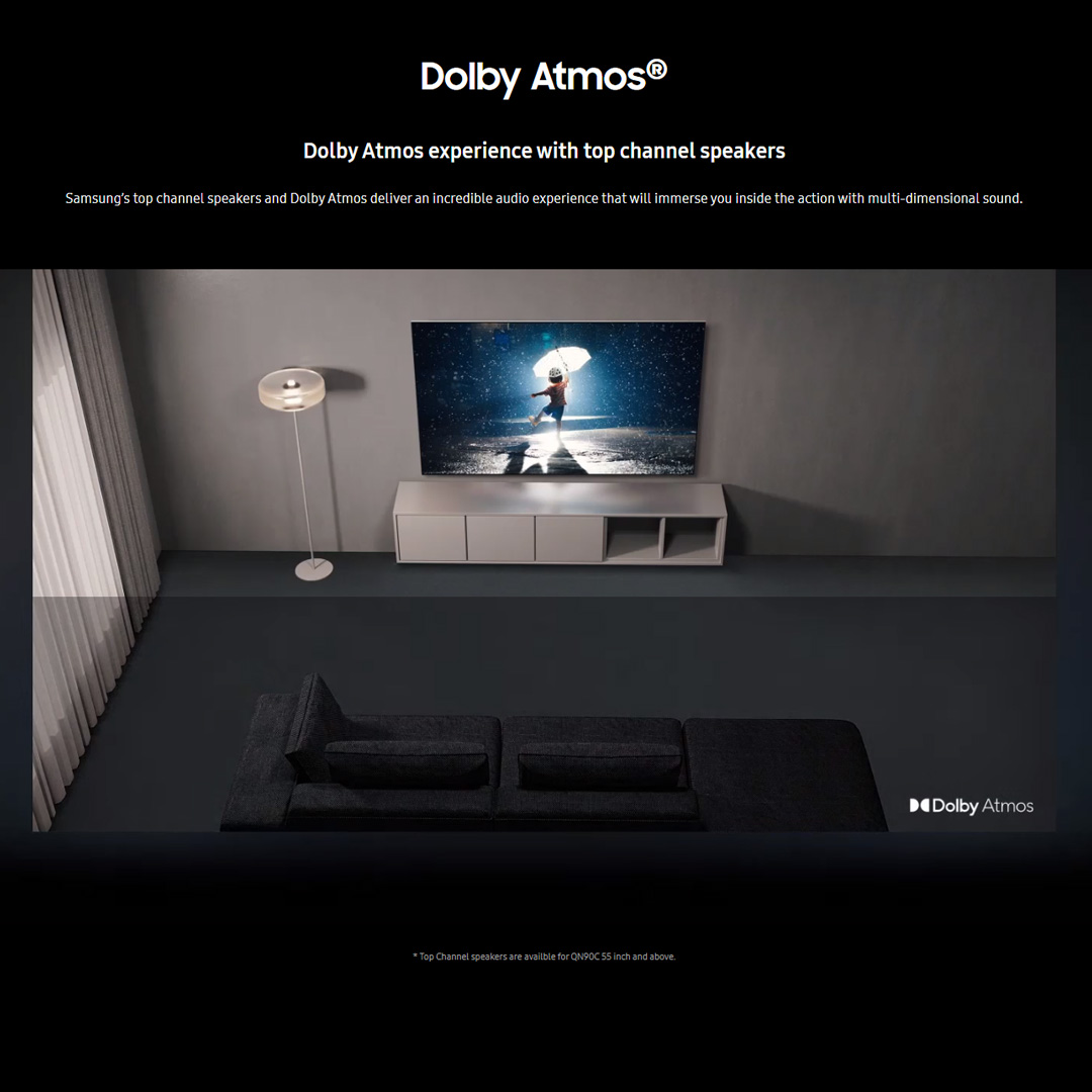 SAMSUNG 50" 4K UHD Smart NEO QLED TV QA50QN90CAKXXM | Anti Reflection | Dolby Atmos | Smart Hub | SmartThings | HDR | HDMI | Smart TV with 2 Year Warranty