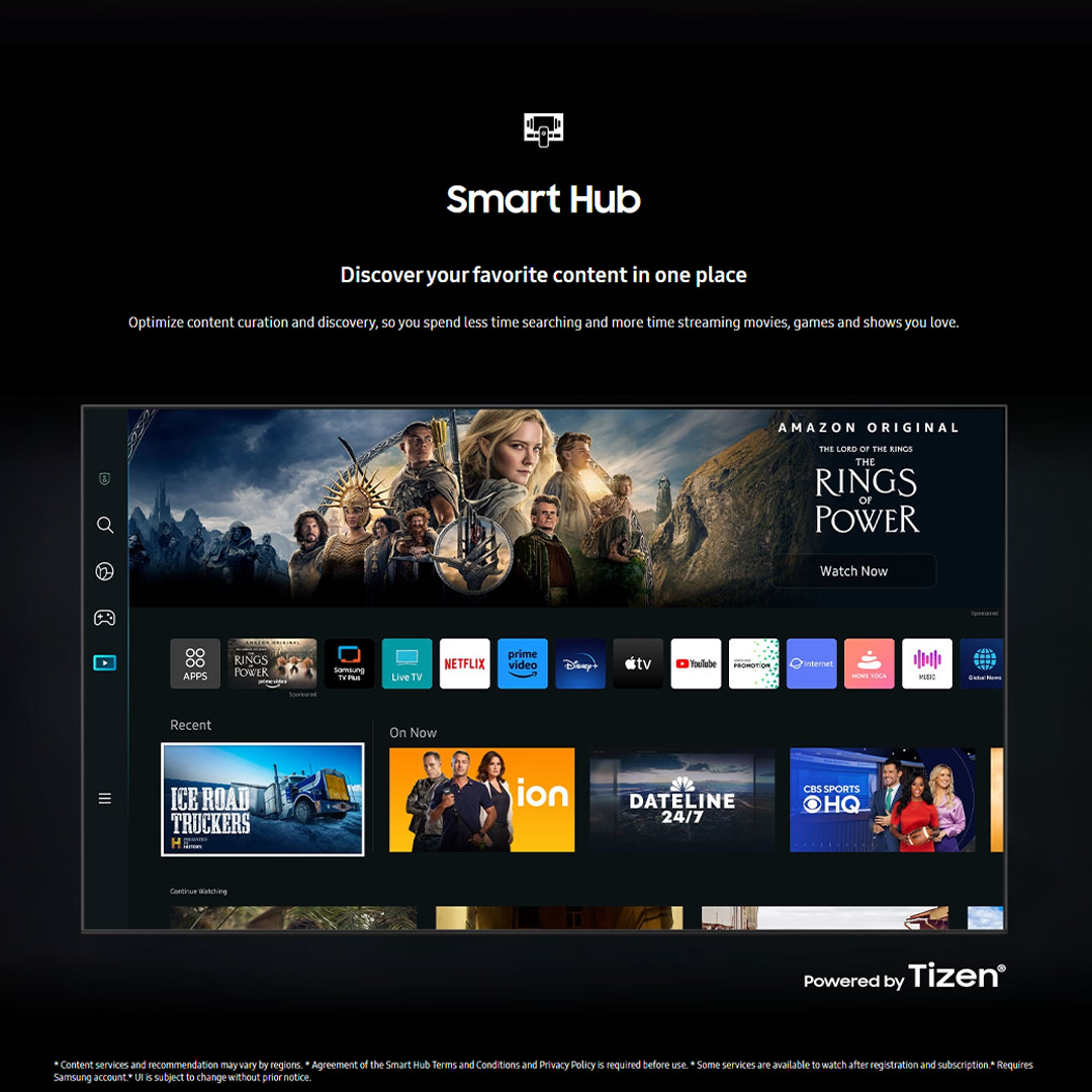 SAMSUNG 55" 4K UHD Smart QLED TV QA55Q60CAKXXM | Quantum HDR | AirSlim | Smart Hub | WiFi Direct | Smart TV with 2 Year Warranty