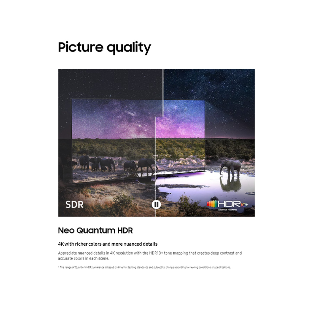 SAMSUNG 85" 4K UHD Smart NEO QLED TV QA85QN85CAKXXM | Tizen™ Smart TV | Dolby Atmos | Smart Hub | SmartThings | HDR | HDMI | Smart TV with 2 Year Warranty