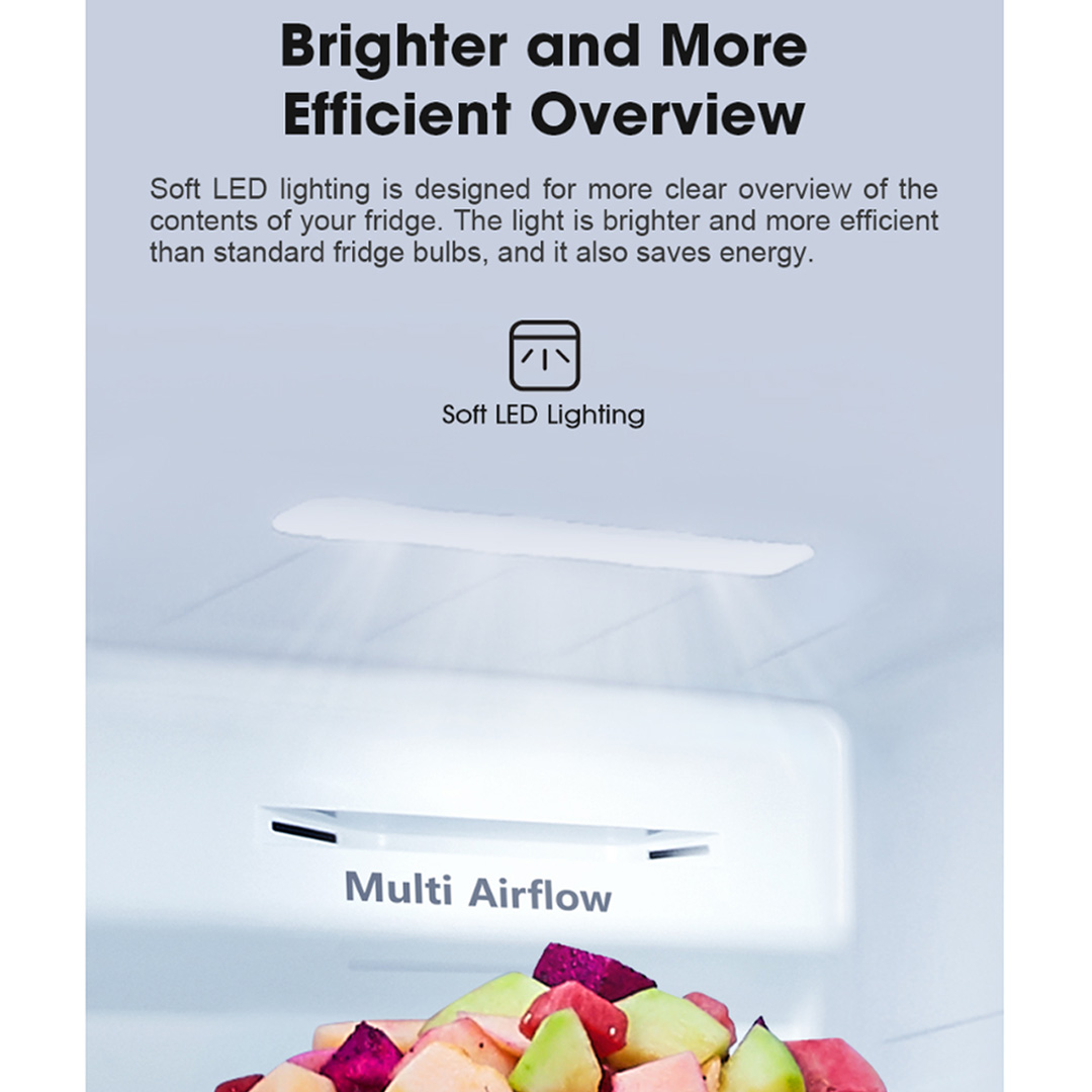 HISENSE 620L Side by Side Inverter Refrigerator RS666N4ACNIV |  Digital Sensor | Double Cooling | Deodorizing Filter | Electronic Touch Control | Multi-Air Flow | Refrigerator with 3 Year Warranty