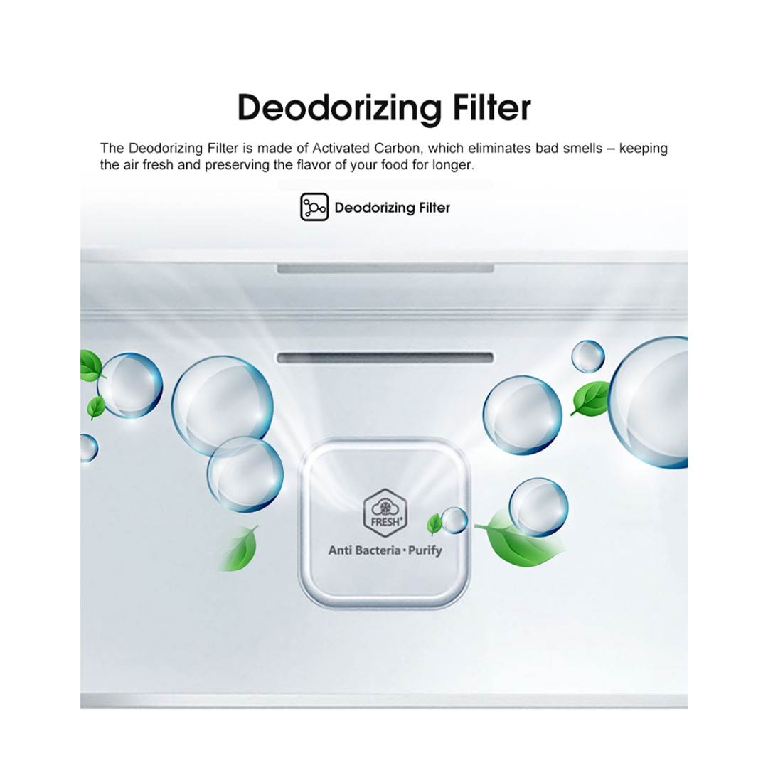 HISENSE 620L Side by Side Inverter Refrigerator RS688N4AWU | Digital Sensor | Double Cooling | Deodorizing Filter | Electronic Touch Control | Multi-Air Flow | Refrigerator with 3 Year Warranty