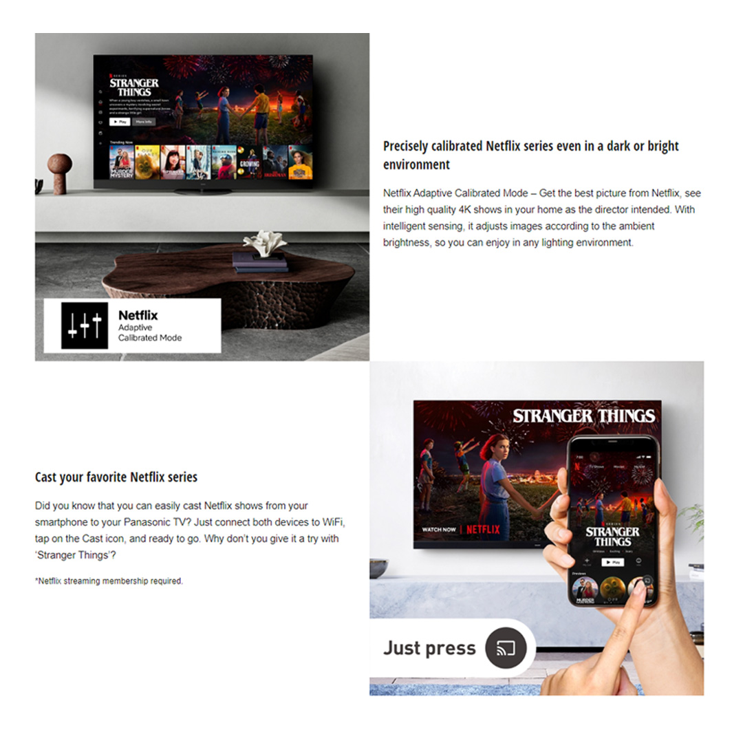 Panasonic 48" OLED 4K HDR Smart LED TV TH-48LZ1000K | Dolby ATMOS | Enjoy Smarter Entertainment | Big Screen 4K OLED Gaming Action | Smart TV With 1 Year Warranty