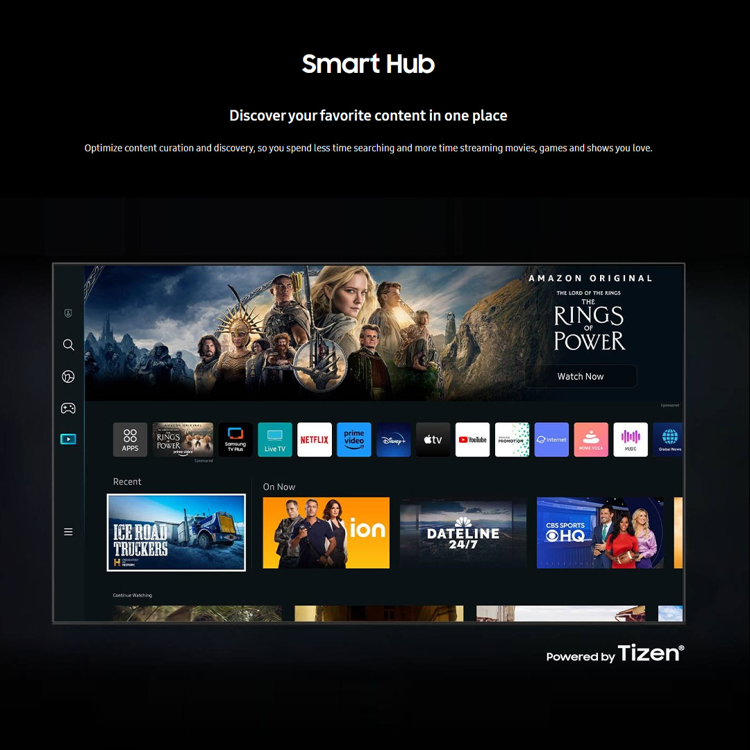 SAMSUNG 50" 4K UHD Smart TV UA50CU8000KXXM | AirSlim | Smart Hub | Web Browser | SmartThings | Smart TV with 2 Year Warranty