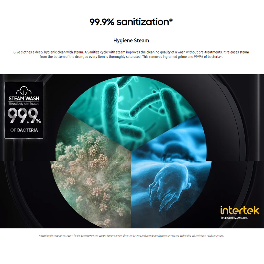 SAMSUNG 13KG/8KG BESPOKE Digital Inverter Front Load Washer Dryer with AI Ecobubble WD13BB944DGBFQ | AI Wash | AI Control | Auto Dispense | Eco Bubble™ | Hygiene Steam | Washer Dryer with 1 Year Warranty