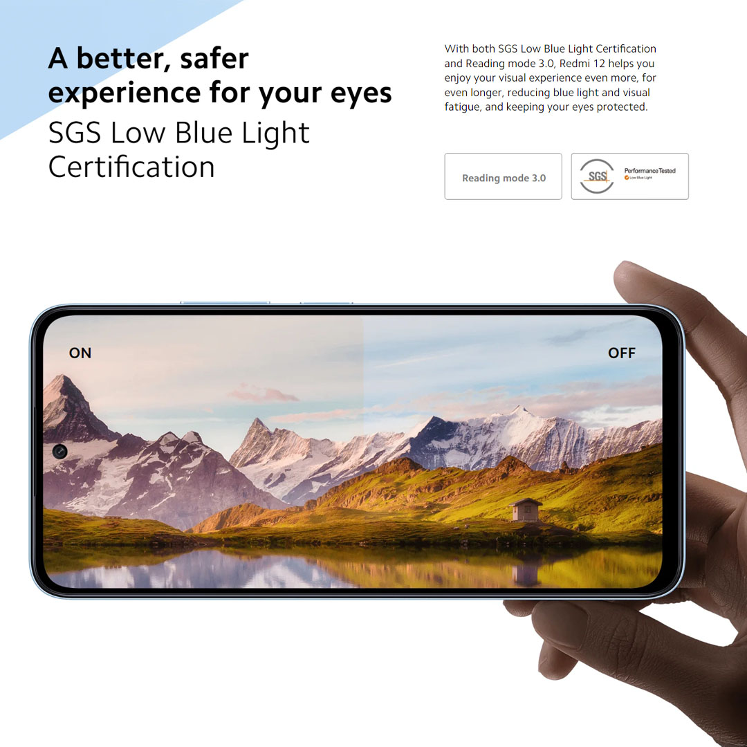 Xiaomi Redmi 12 | 8GB+256GB | IP53 Dust and Splash Resistant | 90Hz 6.79” FHD+ Display | MediaTek Helio G88 | Smartphone with 1 Year Warranty