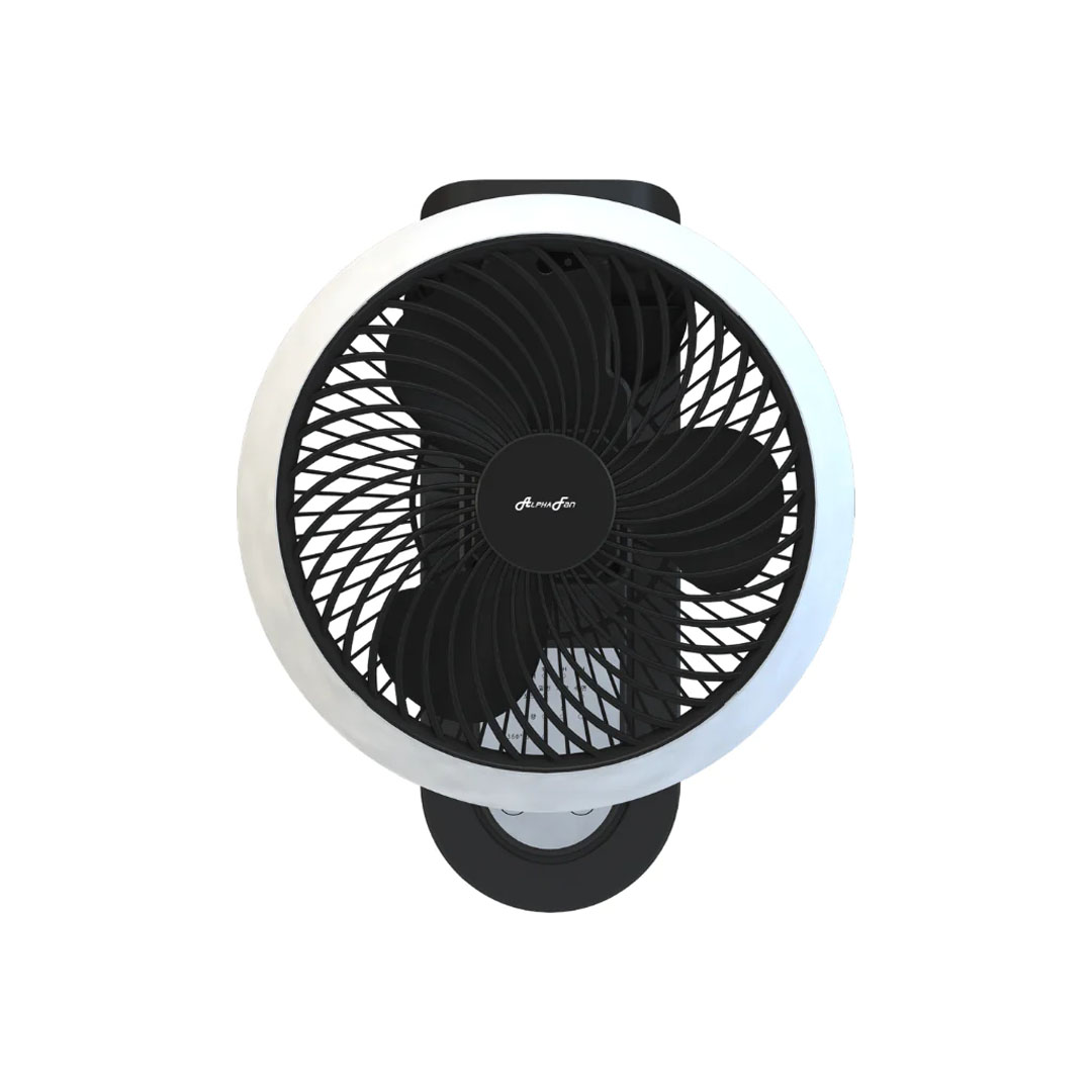 ALPHA 8" Wall Fan MOTTO WALL FAN 360 | Up & Down Manual Swing | 3 Fan Speed | 3 Blades | 360 Oscillation | Remote Comtrol | Touch Panel | 3 Mode Settings | Wall Fan with 1 Year Warranty