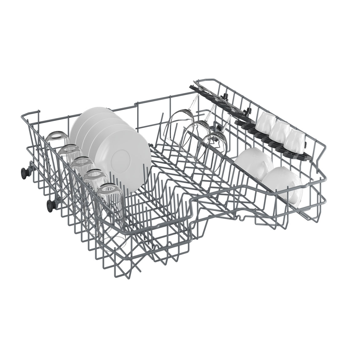 Beko 13 Place Settings Free Standing ProSmart Inverter Dishwasher DVN05R20W | Sliding Cutlery Basket | Sliding Detergent Dispenser | LED Display | Child Lock | Dish Washer with 2 Year Warranty