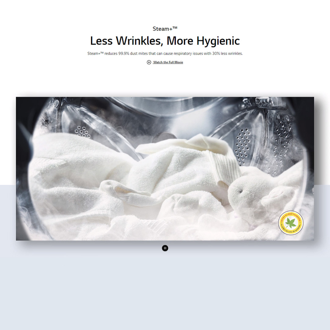 LG 13KG/8KG Front Load Washer Dryer with AI Direct Drive FV1413H2BA | Steam+™ | TurboWash™ | 360 eZDispense™ | Washer Dryer with 1 Year Warranty