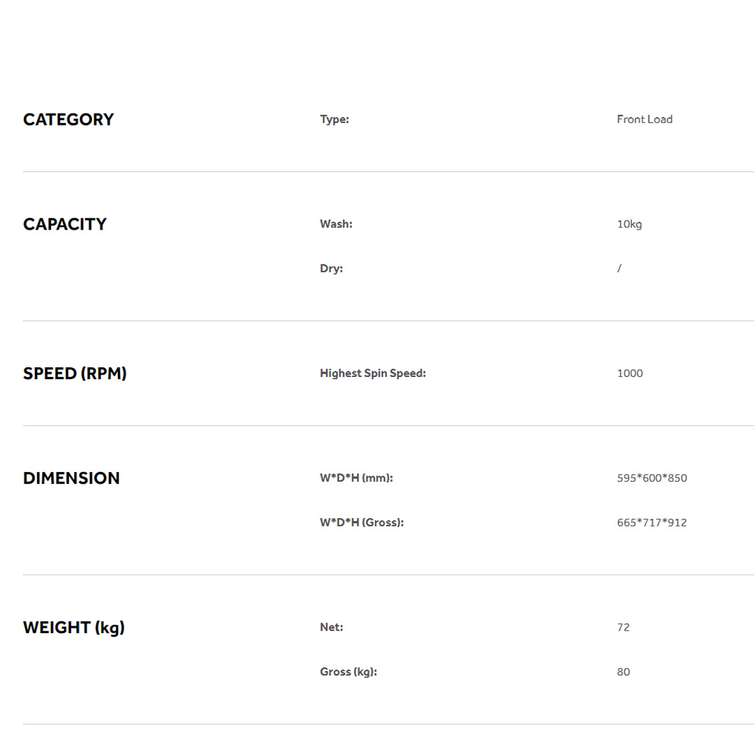 HAIER 10KG Front Load Super Inverter Washing Machine with HIJAB Mode HWM100-FD10829 | ABT | Auto Lock Door | Add Wash | Drum Clean | Quick Wash | Washing Machine with 2 Year Warranty