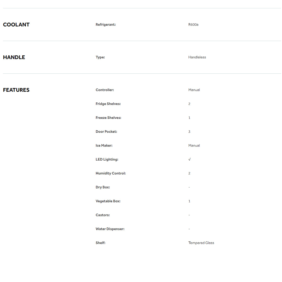 HAIER 216L/238L  2 Doors Top Mount Refrigerator HRF-238H/HRF-239H| Non-Inverter | Interior LED Delight | No Frost | Refrigerator with 2 Year Warranty