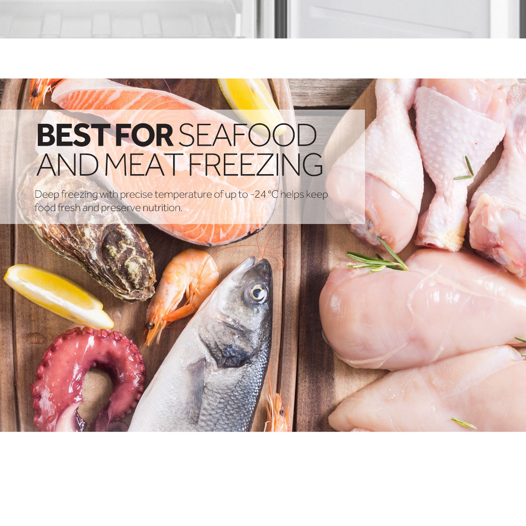 HAIER 250L Upright Freezer BD-248WL | Top LED | Anti-Bacteria | Child Lock | Fast Freezing | Eco Mode | Alarm Indicator | Digital Control | Chest Freezer with 2 Year Warranty