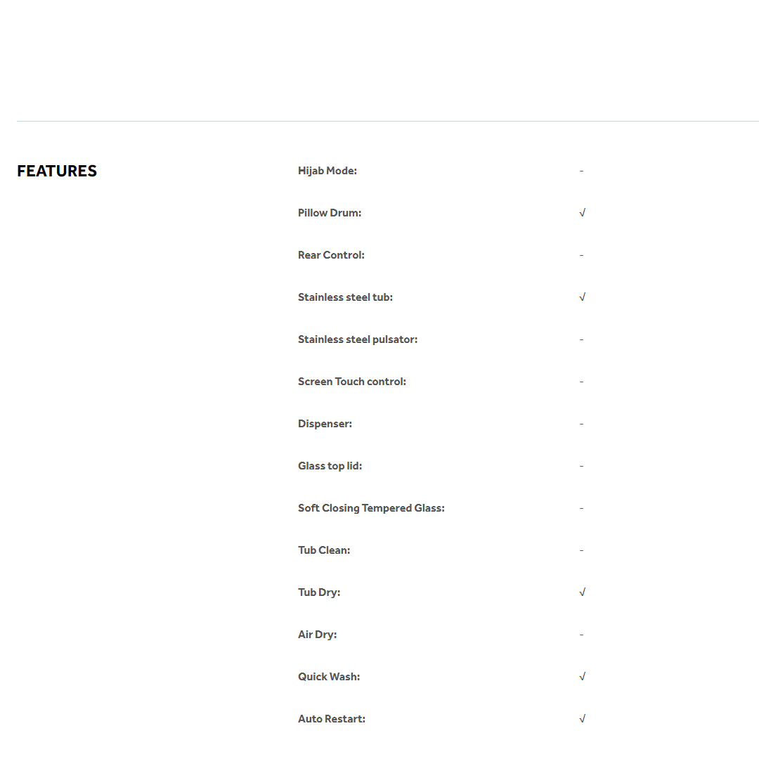 HAIER 7KG Top Load Washing Machine HWM70-1269S5 | Pillow Drum | Dispenser | Tub Dry | Quick Wash | Auto Restart |  Washing Machine with 2 Year Warranty