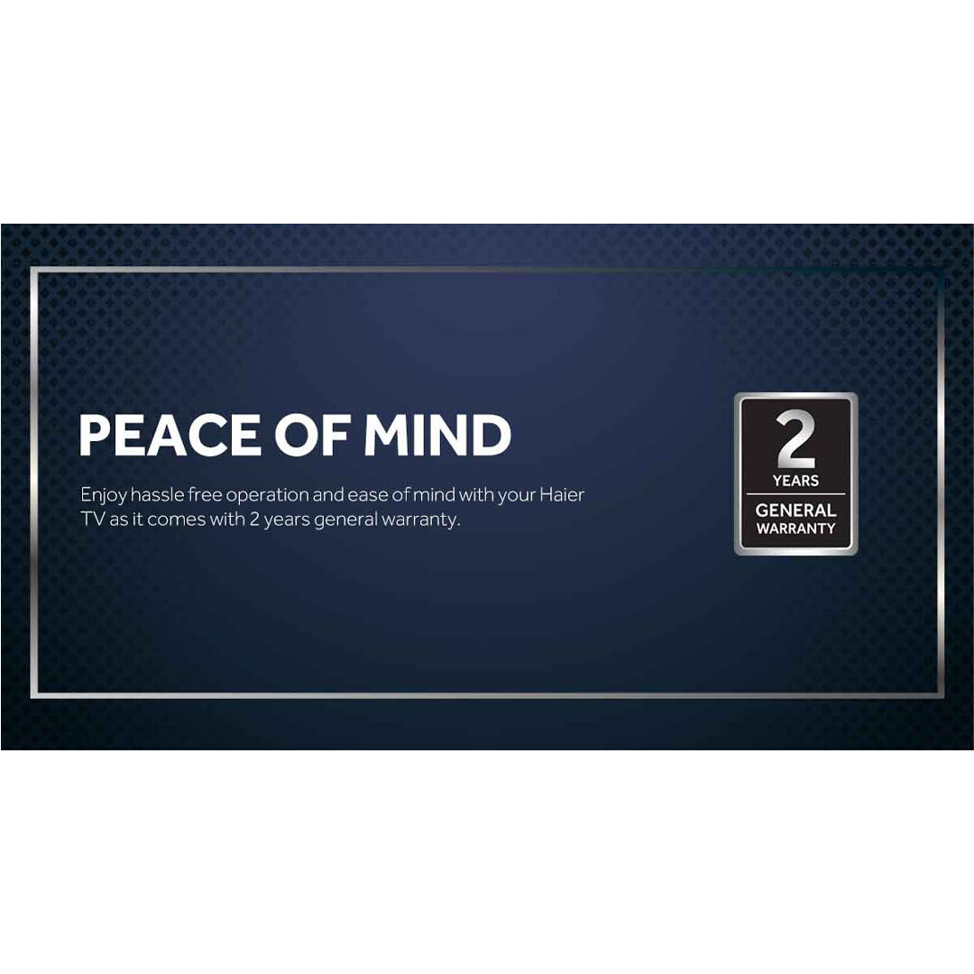 HAIER 43" FHD Android TV H43K66FG PLUS | 4K UHD Resolution | Built in Chromecast | YouTube | Netflix |  Google Playstore | Android TV with 2 Year Warranty